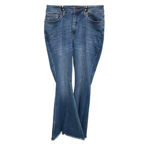 Judy Blue Super Flare Long Denim Pants Size 16W